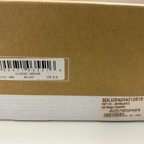 NEW! Soludos Espadrille Wedge Sandals - Picture 7 of 8